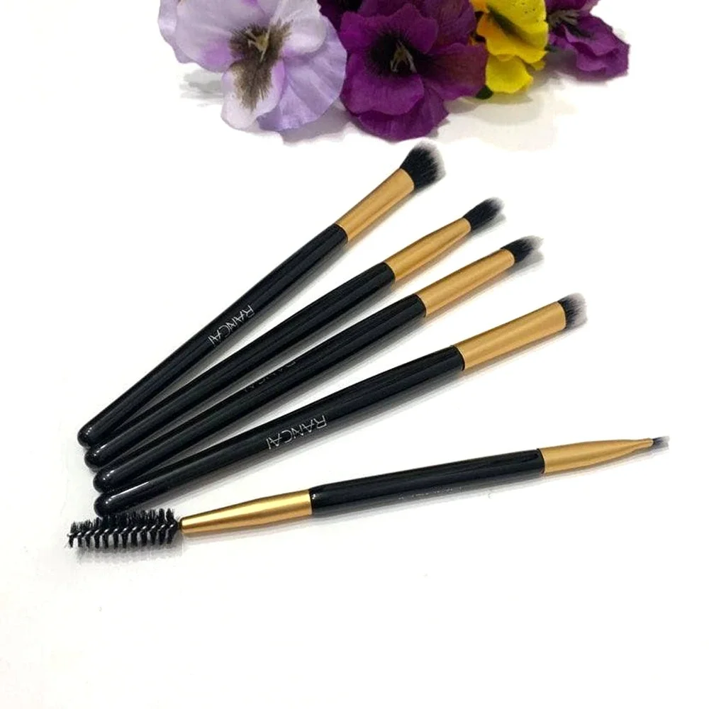 Makeup Brushes Set Rancai Pro 5 Pieces Cosmetic Makeup Tools NEW